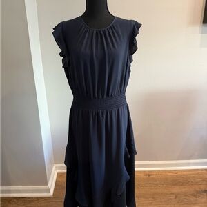 Elegant Navy Blue Dress